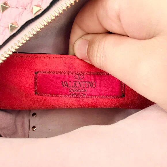 Authentic Valentino Pink Rockstud Mini Backpack Bag - Picture 12 of 12